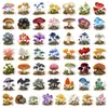 50 pegatinas vintage coloridas de plantas de hongos con patrones de hongos naturales para decorar cuadernos, patinetas y refrigeradores