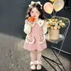 Vestido de Punto para Niña Otoño 2026 Estilo Nuevo Estilo Primavera y Otoño Infantil Vestido de Princesa Ropa de Otoño para Bebé Falda de Punto