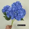 Película de Alta Gama Flor de Hortensia Artificial Flor Artificial Decoración del Hogar Sensación de Flor Artificial Decoración del Hogar Hortensia del Bosque