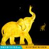 Escultura de elefante artificial luminosa de fibra de vidrio, personalizada, para jardín, patio, comunidad, decoración de pie.