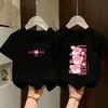 Camiseta de manga corta para niña, top de algodón puro para bebé, ropa de verano para niños pequeños, manga corta para estudiante, delgada moda de verano ropa casual