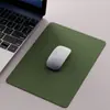 Mouse Pad de Couro Atacado Tamanho Pequeno Tapete para Mesa de Computador de Escritório com Logo Mouse Pad de Cor Sólida Simples