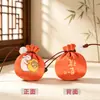 Exquisito Mini Sachet de Artemisa Bendición Zen Regalo Colgante para Teléfono Colgante para Coche Empaque de Tarjeta de Papel Sachet