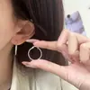 Colección de Pendientes de Plata de Ley 925 Kaiming para Mujer, Pendientes de Aro Hechos a Mano de Alta Gama de Lujo Ligero Estilo Coreano, Accesorios Versátiles Estilo Ins