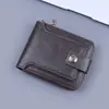 Carteira masculina nova transfronteiriça bolsa com zíper retrô de alta qualidade porta-moedas item quente em estoque carteira fábrica BSCI