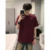 Camiseta masculina de manga curta de algodão puro, preta pura, para o verão, corte justo, estilo americano, resistente, peça básica da moda para homens