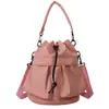 Bolso de mujer de moda, versátil, nuevo, de moda, casual, gran capacidad, bolsa de mano tipo cubo con cordón de tela Oxford, para hombro y cruzado