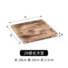 Madera de pino placa de hierro tabla de madera base bandeja de aislamiento térmico maceta de barro cuenco de piedra olla tabla de protección contra quemaduras tabla de protección para fuego de carbón resistencia a altas temperaturas comercial