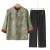 Jaquetas de Primavera para Mães de Meia-Idade e Idosas, Novas Blusas Tendência deste Ano em Estilo Chinês, Looks Estilosos para Avós e Idosos
