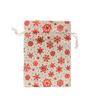 Suministro directo de fábrica suministro para comercio exterior bolsa de decoración de árbol de Navidad dorada 13*18 transfronteriza copo de nieve reno campana bolsa de regalo
