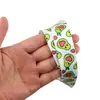 Lanyard de aguacate de dibujos animados para teléfono móvil, accesorios para llaves, socket de poliéster impreso por ambos lados, lanyard largo desmontable anti-pérdida