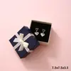 Caixas de Embalagem para Joias de Várias Cores, Caixas de Embalagem para Presentes com Laço Exquisito, Caixas para Anéis, Brincos, Colares, Caixas de Joias