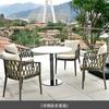 Juego de Mesa y Sillas de Ratán para Exterior Balcón Patio Sala de Estar Jardín Villa Casa de Huéspedes Ocio Nórdico Impermeable Silla de Ratán Muebles