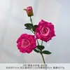 2 Flores 1 Capullo Perfume Rosa Flor Artificial Flor Falsa Decoración de Boda Flor de Seda Artificial Decoración de Escena de Boda Arreglo de Piso
