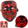 Fornecimento transfronteiriço dança de rua Máscara Luminosa passo fantasma luz fria máscara fluorescente performance costura fria boca Máscara de Halloween
