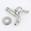 Venta Directa de Fábrica Grifo para Lavadora de Acero Inoxidable para el Hogar de Agua Fría Única Montado en la Pared de Latón Grifo de Boquilla Puntiaguda de Apertura Rápida Transfronterizo