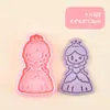 Serie Princesa Corona Unicornio Molde para Galletas Castillo 3D Realista Molde para Galletas Estampado de Arcilla DIY