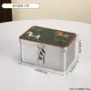 Caja de Almacenamiento Escritorio Hogar Caja de Lata para Joyería Caja de Dinero Almacenamiento Cerradura con Llave Cerradura con Contraseña Caja de Metal Hierro Caja Sorpresa