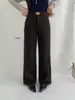 JUICE2026 Otoño Estilo Retro Coreano Bolsillo Grande Pantalones Casuales Rectos Elegantes para Mujer 260288 (con cinturón)