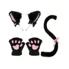 Diadema con Orejas de Gato y Cascabeles Set de Pulsera y Collar Set de Cola de Gato Accesorios para Diadema Accesorios para Fiesta de Halloween