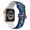 Para Apple Iwatch Pulseira de Silicone AppleSeries910ultra2 Fivela Borboleta Pulseira Estampada