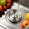 Fregadero de Lavavajillas Fregadero de Cocina Cubierta de Drenaje Redonda de Acero Inoxidable Cubierta de Drenaje de Piso Desodorante para el Hogar Prueba de Insectos Tapa Selladora Tapón de Agua