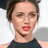 Armazones de Gafas de Miope Estilo Ojo de Gato Europeos y Americanos para Niñas, Versátiles, Gama Alta, Nueva Moda, Retro, Gafas Planas Anti Luz Azul al por Mayor