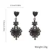 Pendientes de Corazón con Diamantes Incrustados y Aguja de Plata, Pendientes de Moda Versátiles Estilo Palacio Retro, Lujo Accesible, Pendientes de Gama Alta y Elegantes