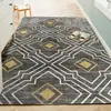 Alfombra de estilo nórdico para sala de estar, mesa de centro sencilla, sofá, dormitorio, alfombra de cobertura total, alfombra de mesita de noche, alfombra de área grande para uso doméstico