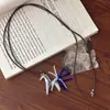 Pingente de Pônei Zircônia Prateada Desenho Animado Corrente para Suéter com Design de Comprimento Ajustável, Presente de Dia das Mães para a Mãe