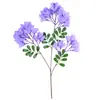 Follaje Artificial, Ramas de Jacarandá Azul, Decoración para Interiores y Exteriores, Proyectos de Paisajismo para Centros Comerciales, Plantas Falsas, Hojas Liles al por Mayor