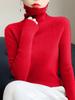 Cuello alto Otoño e Invierno 2024 Estilo Coreano para Mujer Cuello Apilado Manga Larga Suéter Tejido para Mujer Jersey Interior Ajustado Camiseta Básica
