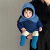Chapéu Completo para Bebê, Chapéu Quente de Outono e Inverno, Cachecol, Fofo e Versátil, Chapéu com Proteção para Orelhas para Bebê Unissex, Chapéu de Tricô Infantil, Moderno
