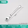 Llave de carraca ajustable transfronteriza, rápida y ahorradora de mano de obra, llave de boca abierta de doble propósito tipo flor de ciruelo, llave de carraca de doble propósito de 72 dientes para reparación de automóviles