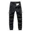 Pantalones Cargo de Moda para Hombre Estilo Americano 2024, Pierna Recta Ancha, Marca de Moda, Bolsillos Múltiples, Casuales, Largos