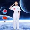Traje espacial para niños, traje espacial, traje aéreo, reunión deportiva de alto rendimiento, juego de rol de astronauta, disfraz de actuación de astronauta