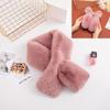 Bufanda de peluche de conejo para hombre y mujer, bufanda gruesa para invierno, bufanda versátil, orejeras, protección para los oídos, bufanda cálida para montar al aire libre, venta al por mayor en stock