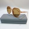 2026Ins Gafas de Sol Estilo Callejero Retro para Mujer con Montura Pequeña Color Té con Leche para Caras Grandes, Efecto Adelgazante, Modernas Protección Solar UV400