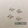 Arte de Uñas Transfronterizo Ultra Brillante Circonita Lazo Plateado Decoración de Uñas Celebridad de Internet Popular Venta Caliente Mariposa Pequeña Accesorios para Uñas Al por Mayor