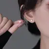 Pendientes de plata 925 con pasador para puestos callejeros y mercados nocturnos, moda coreana para mujer, artículos populares de transmisiones en vivo de influencers, pendientes de lujo ligero al por mayor