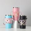 Bolsa de Lona para Copo de Café Portátil Atacado Cor Japonesa Desenho Animado Gato Cachorro Chai Conjunto de Copos para Chá de Leite