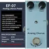 Mini Pedalera Eléctrica para Guitarra Diez Efectos Explosiones Transfronterizas Distorsión Equilibrada Sobrecarga Faz Coro Simulación Delay