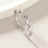 Nuevo anillo de acero de titanio simple transfronterizo, anillo de pareja de amor con corte de nicho que no se decolora, anillo de joyería de acero inoxidable