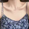 Colar Gargantilha Minimalista Exquisito com Pingente de Coração de Pêssego Corrente para Clavícula Design de Nicho Coreano Simples Estilo Francês Fada