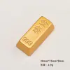 Accesorios de Resina para Manualidades de Dibujos Animados Joyería Lingote Dorado Pegamento de Crema Pasador Funda para Teléfono Móvil Hebilla de Zapato Llavero Colgante con