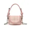 Bolsa Infantil 2025 Nuevo Estilo Coreano Dulce Cuadros Mini Bolso Silla Moda Bolso de Mano para Niña Cruzado Bolso para Lipstick