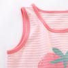 Chaleco de Algodón Slub para Niños Paquete de Tres Piezas Verano Delgado Chaleco para Bebé Chaqueta Base para Bebé sin Mangas