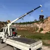 Maquinaria Shengda Grúa Pequeña Montada en Vehículo Grúa Elevadora Desmontable Totalmente Hidráulica de 3 Toneladas Grúa Plegable de Pluma Fija