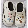 Zapatos de cueva para mujer, pantuflas transpirables DIY para mujer, sandalias de versión coreana, sandalias de suela gruesa antideslizantes, pantuflas de punta cerrada, pantuflas de playa, venta al por mayor