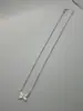 Collar Seiko Versión Cruz Blanca Nácar para Mujer Versión Alta V Oro 18K Cadena Clavícula Fabricante Mayorista Venta Directa Seiko
